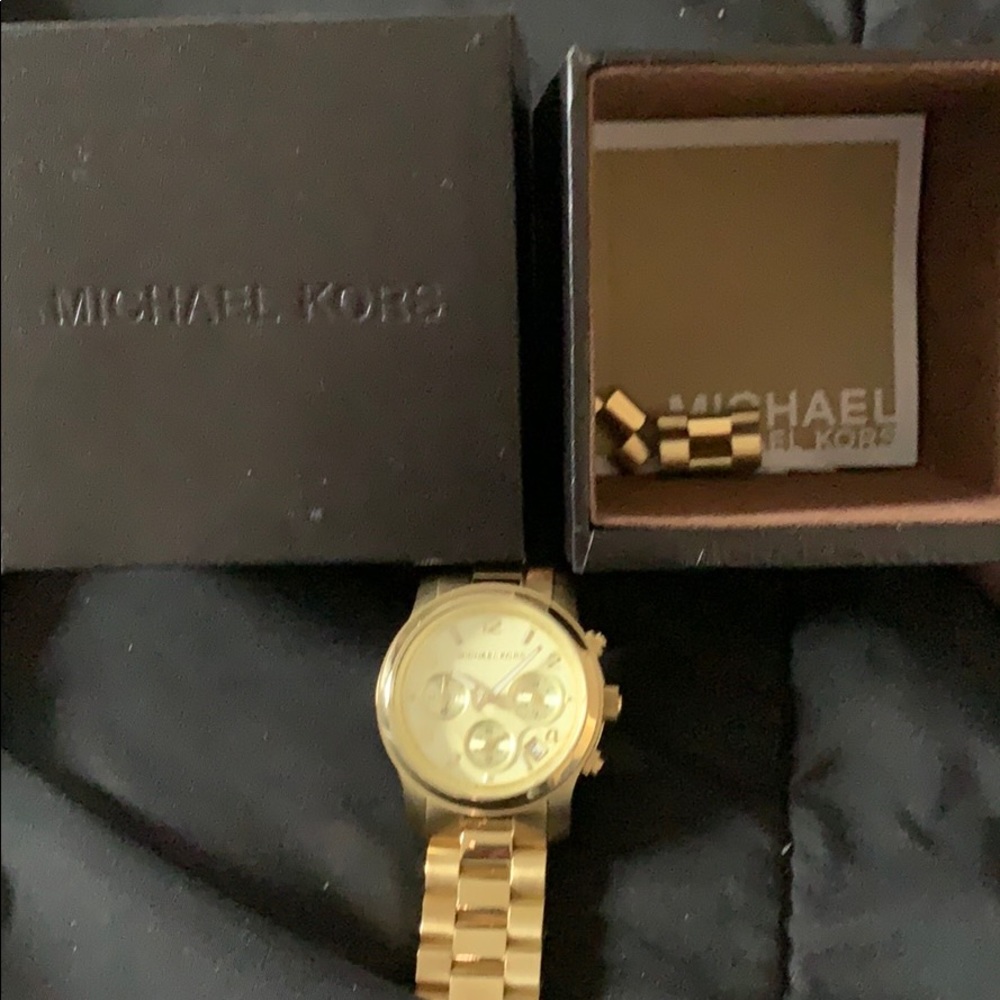 Gold Michael Kors watch